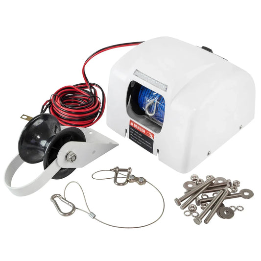 Boat Anchor Winch Saltwater Electric Anchor Winch Wireless Remote Control Big Water 45LBS
