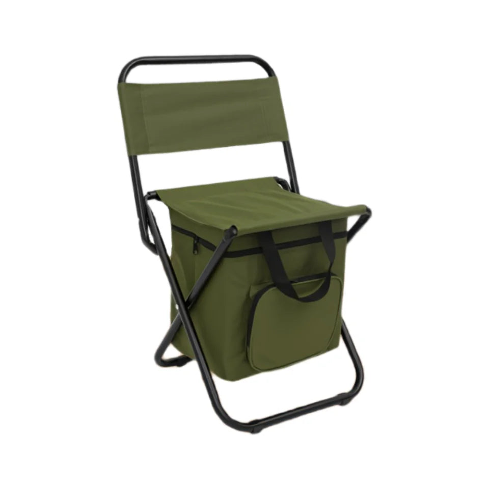 Fundango Small Fishing Chair Lightweight Foldable Camping RV Hunting Chair with Backrest 265 lbs Capacity Men's Gift