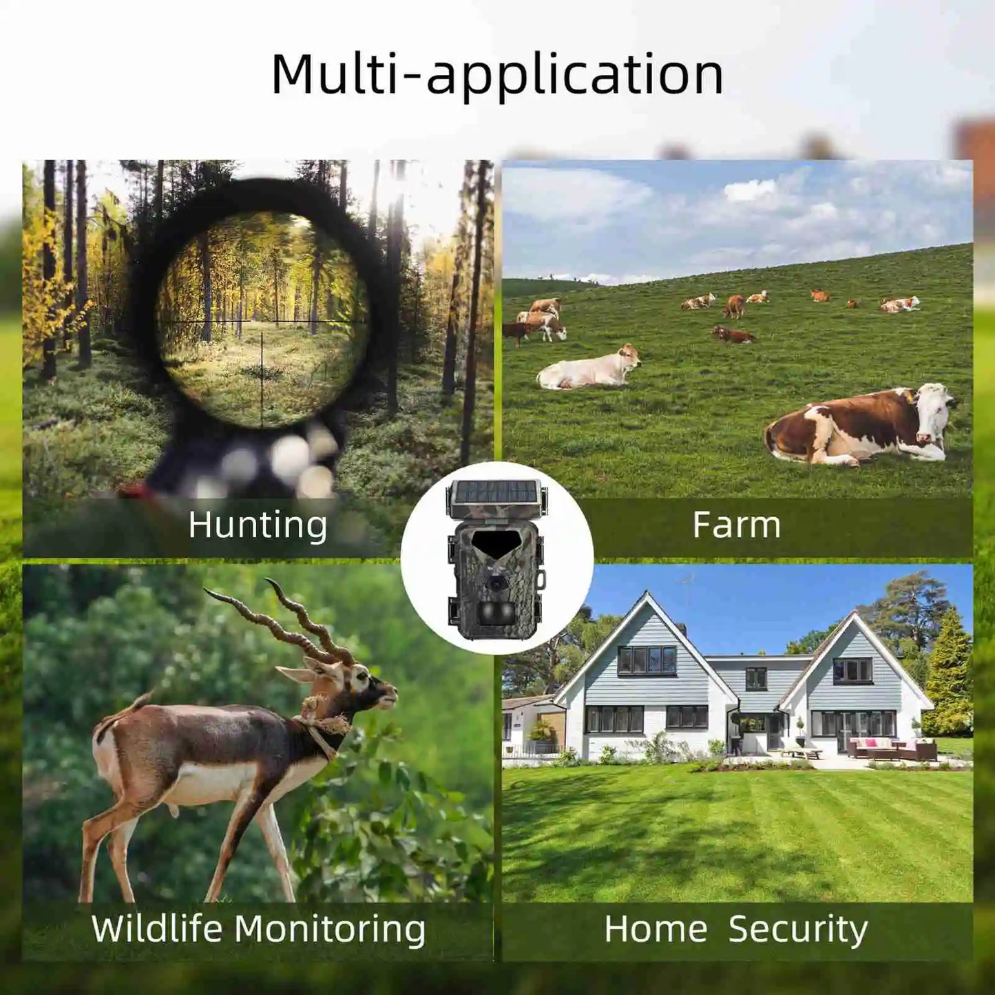 New Hunting Game Camera 20MP 1080P Night Vision Motion Activated Trail Camera 0.3s Trigger Speed for Outdoor Use
