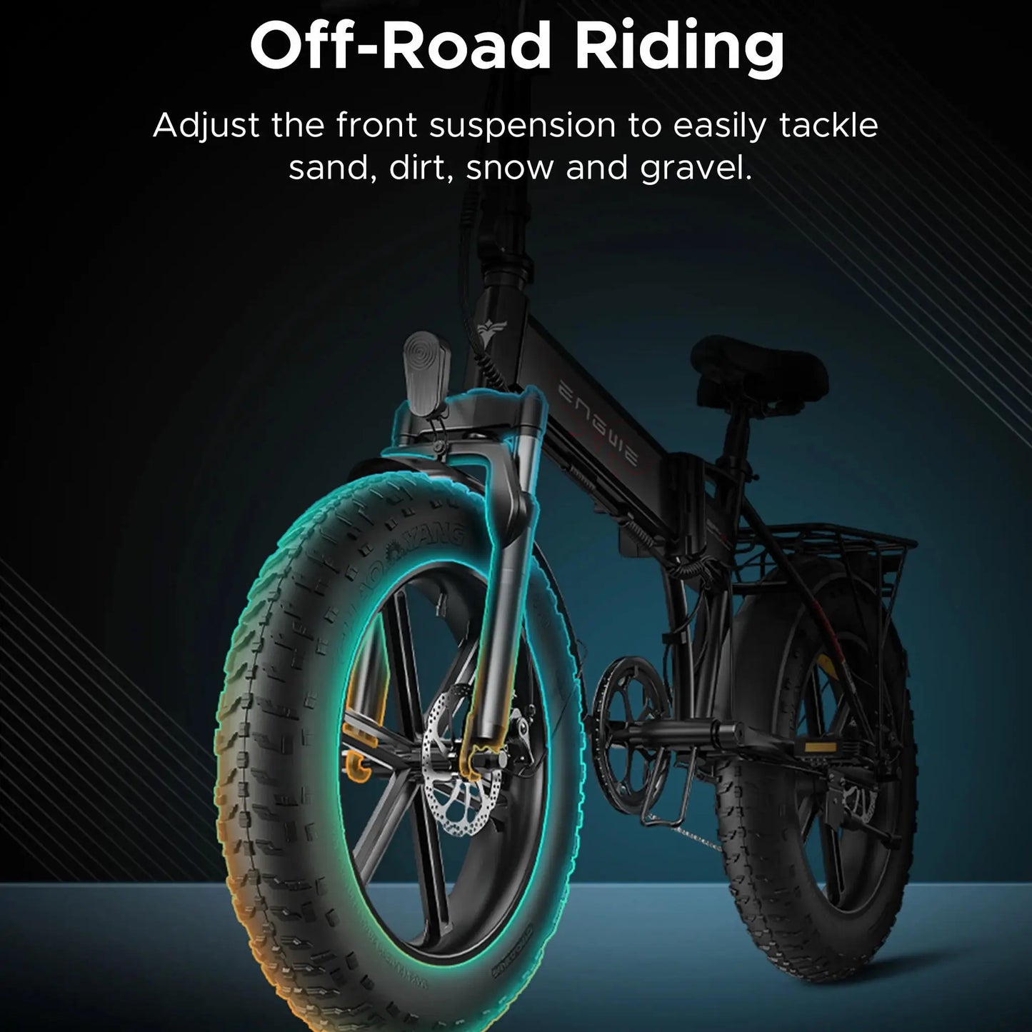 Engwe EP-2PRO E-Bike Folding 750W Motor 48V 13AH Lithium Battery Mountain Snow Electric Bicycle 20x4.0 Fat Tire Electric Bike