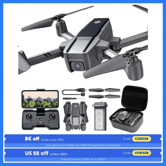 Holy Stone HS440D 4K GPS Drone with 20 Minute Flight Time Follow Me Mode 5G FPV Foldable Design Under 249g
