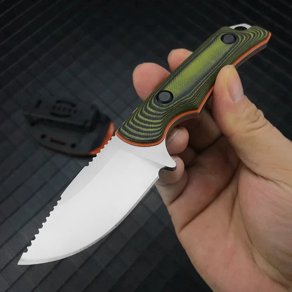 BM 15017 Outdoor Self Defense Fixed Blade Hunter Knife with Kydex Sheath G10 Handle Survival Camping Tool
