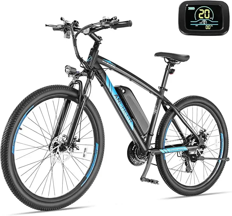 Q2XAANCHEER Electric Bike for Adults Peak 750W Ebike 60 Miles Range 48V 499Wh Battery 27.5 Inch Fast Charge