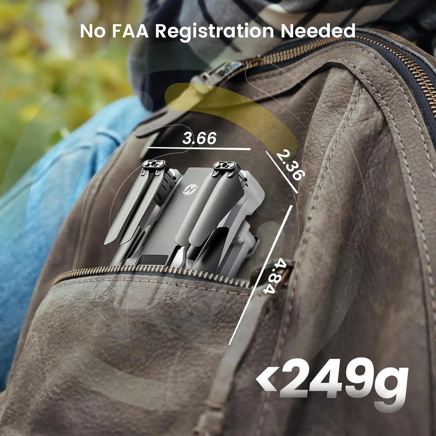 Holy Stone HS440D 4K GPS Drone with 20 Minute Flight Time Follow Me Mode Return Home Function 5G FPV Foldable Under 249g Pro