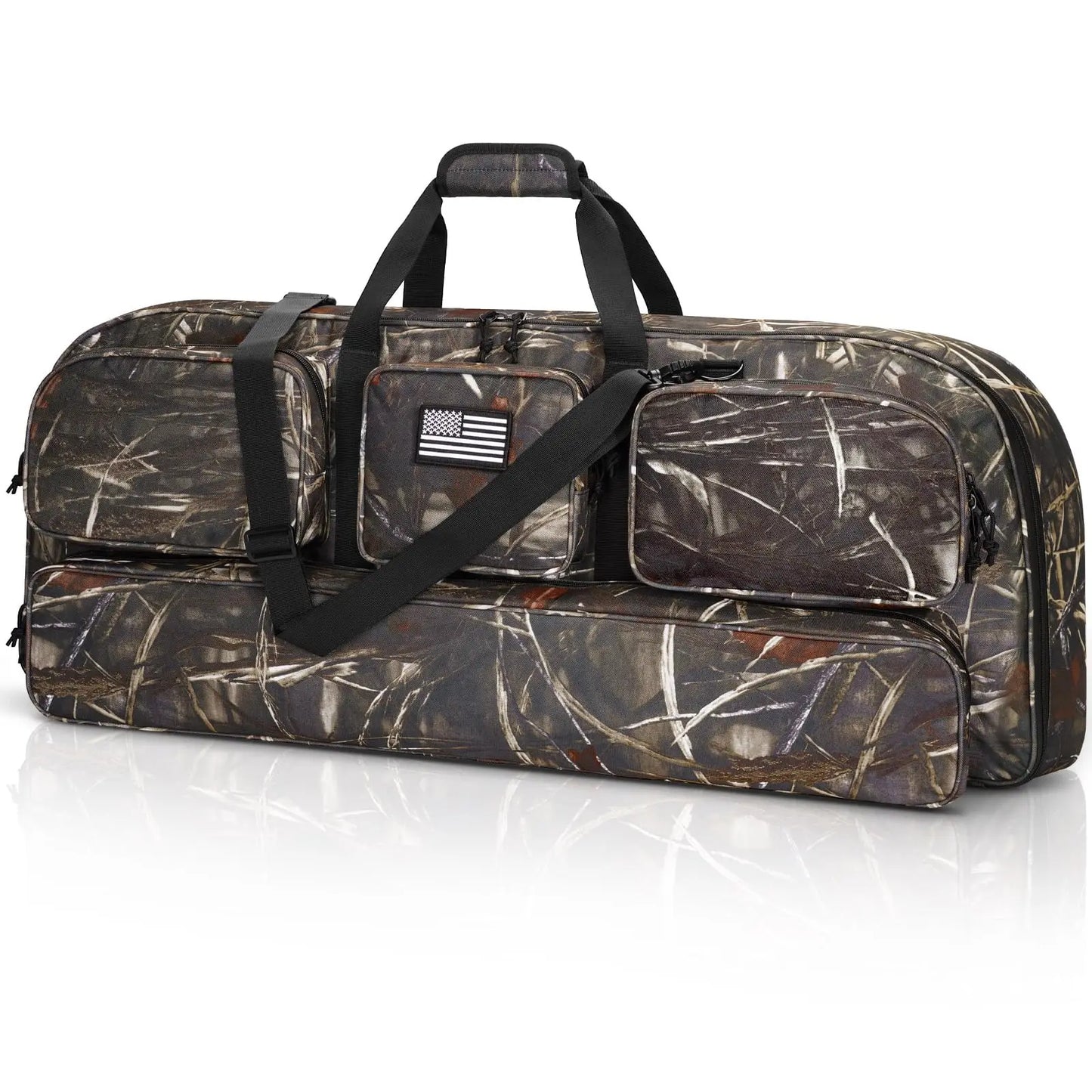 CVLIFE 37 Inch Compound Bow Case Bag Soft Compact Arrow Lightweight Backpack Strap Shoulder Straps Archery Bow Pocket Padding Hunting